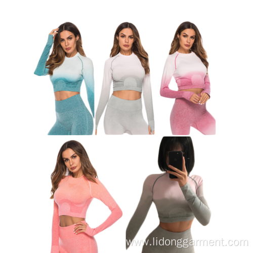 Hot Sale Women Long Sleeve Comfortable Yoga Clothing